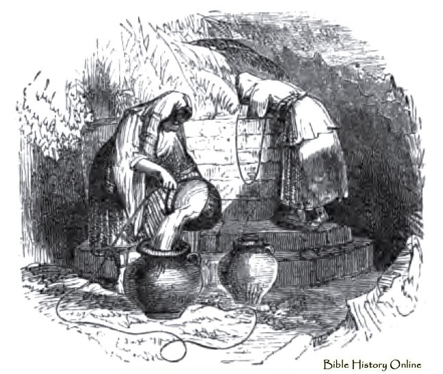 At the well